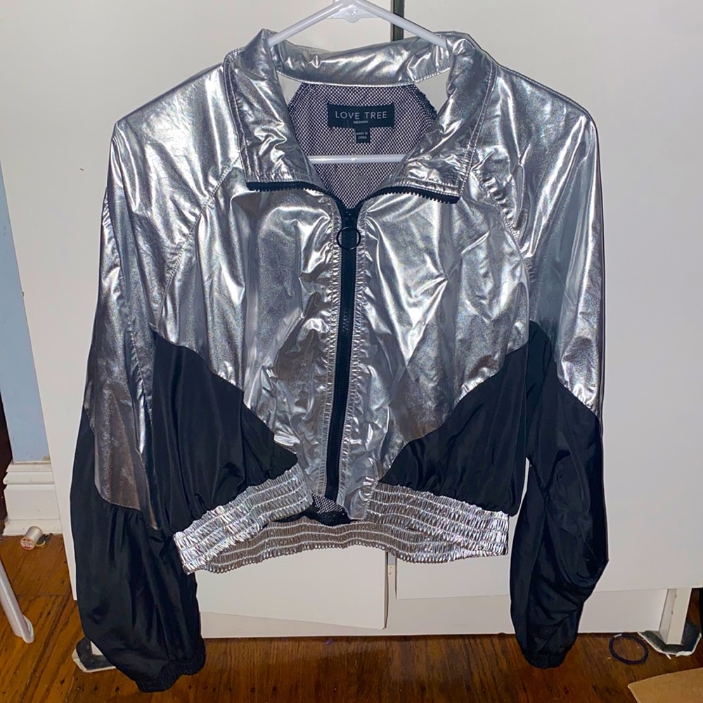 Silver Windbreaker